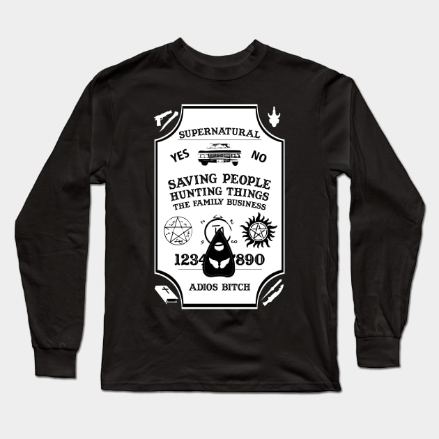 Supernatural Ouija Long Sleeve T-Shirt by kkotstore